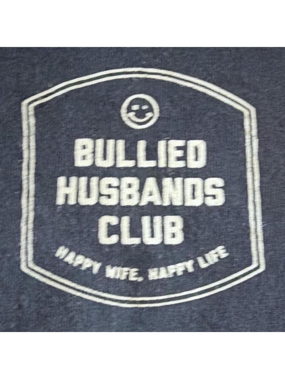 Bullied Husbands Club navy blue t-shirt #humour #funnytee